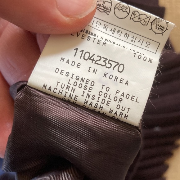 🌈 Voice of voices 100% wool A line skirt with pleated hem size Small - Picture 10 of 10